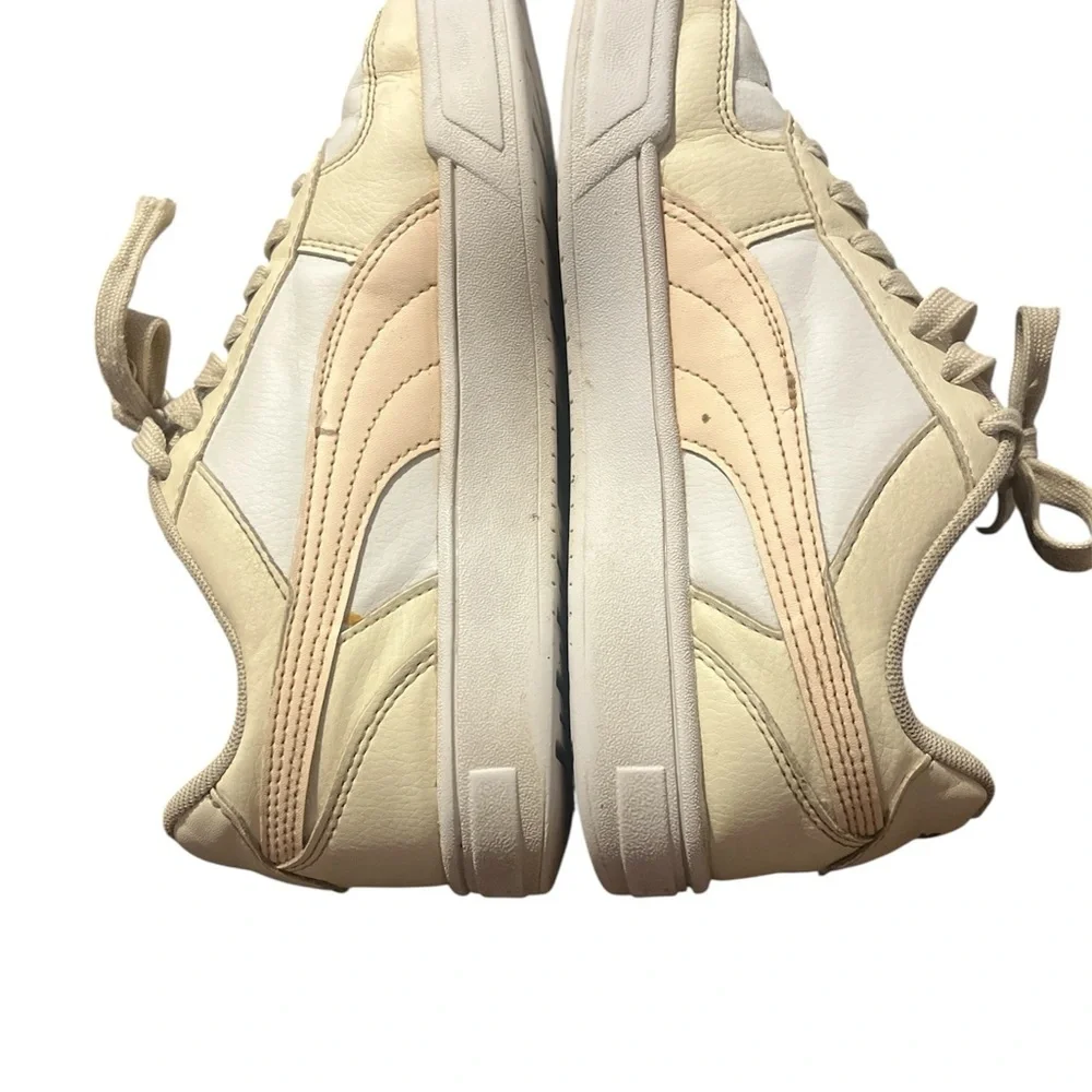 Puma Off-White Leather Sneakers